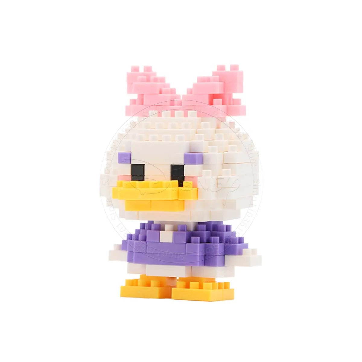 Stitch Disney Princess Elsa LinaBell Building Blocks Mickey Mouse Duck Mini Action Figures Blocks Assemble Toys Brick Kids Gifts